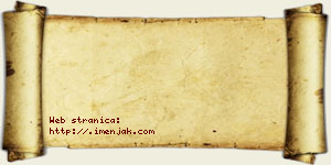 Tijana Stojadinović vizit kartica